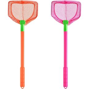 Coopay 2 Pieces Fishing Nets Bug Net Beach Nets Catch Butterflies Nets for Outdoor