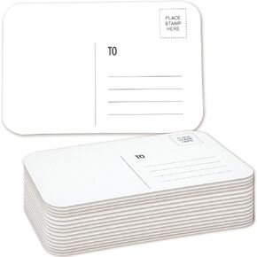 Augacage 120 Pcs Watercolor Postcards 4x6 Watercolor Paper Cards 140lb/300Gsm Watercolor Cards for Greeting Cards Thank You Letter DIY Invitation Letter (Rounded Corners) in Kuwait