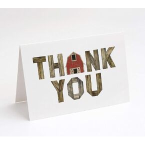 Market On Mainstreet 4H Thank You Cards, Great for FFA or 4H, 25 Blank Cards with Envelopes, Made in The USA (Shamrock)