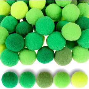 200 قطعة من كرات اللباد الصغيرة لعيد القديس باتريك، كرات اللباد الصوفية بقطر 30 مم، كرات اللباد الخضراء الأيرلندية لعيد القديس باتريك، تلبيد الربيع الأيرلندي وديكور إكليل in Kuwait