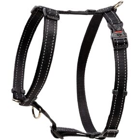 Reflective Adjustable Dog H Harness for Extra Large Dogs; matching collar and leash available, Red
