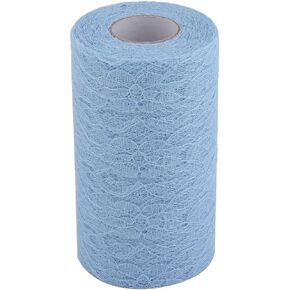 uxcell Lace Wedding Party Banquet Hall DIY Decor Tulle Spool Roll 6 Inch x 25 Yards Black