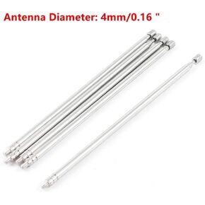 weelye 6 Pcs Universal Telescopic Short Metal Antenna for Remote Control Accessory, Children's Electric Ride-Ons RC Car Replacement Parts