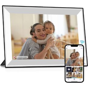 10.1 Inch Uhale WiFi Digital Picture Frame with 32GB Storage and 1280 * 800 IPS Touch Screen Easy Setup to Share Photo Video via Free APP, for Christmas