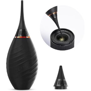 K&F Concept 10-in-1 Camera Lens Cleaning Kit for DSLR Camera Lens Filter Cell Phones with Advanced Silicone Air Blower*1+Short Nozzle*1+Long Nozzle*1+Cleaning Cloth*6+Cleaning Pen*1+15ML Cleaner*1