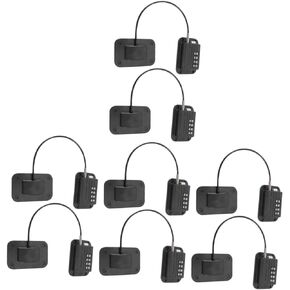 SAFIGLE 10 Sets Four Wheel Combination Lock Cabinet Drawer Lock Door Strap Lock Freezer Lock Door Locks for Kids Safety Window Key Locks Refrigerator Lock Abs Four Wheels Child Baby Lock