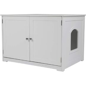 Zoovilla Merry Products Kitty Loo Cabinet Black Litter Enclosure