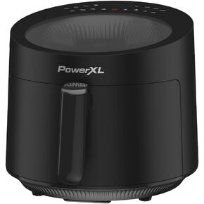 PowerXL LUMINEX 5.3 QT Radiant Light Air Fryer, Heats to 400°F in 2.4 Seconds, Auto Shut-off, 12 Quick-Touch Presets, Glass Skylight Window