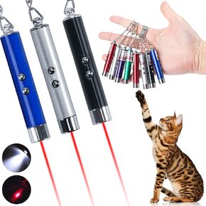 8 قطعة لعبة قطة حمراء صغيرة أدوات التدريب التفاعلية 2in1 أبيض أحمر LED ضوء الشعلة لعبة للكلاب مستلزمات الحيوانات الأليفة in Kuwait