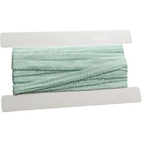 AUNHIRU 7/16 Inch Picot Edge Lingerie Elastic Ribbon Stretch Lace Sewing Elastic Band for lace 5Yards (White) in Saudi Arabia