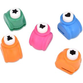 DS. DISTINCTIVE STYLE Mini Paper Punch Shapes 5 Pieces Craft Punchers Hole Punches for Scrapbooking