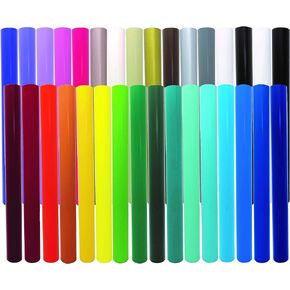 حزمة بداية لاصقة دائمة من الفينيل مقاس 12 × 6 أقدام للكريكات والصورة الظلية وقواطع الحرف اليدوية والشارات والملصقات ومقاومة للماء من كرافتبلز (32 لفة) in Kuwait