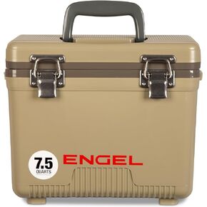 ENGEL UC7 7.5qt Leak-Proof, Air Tight, Drybox Cooler and Small Hard Shell Lunchbox for Men and Women