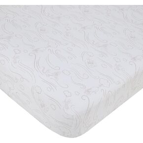 Disney Lion King - Wild About You Taupe and White Simba Fitted Crib Sheet