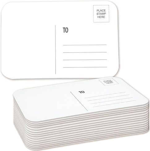 Augacage 120 Pcs Watercolor Postcards 4x6 Watercolor Paper Cards 140lb/300Gsm Watercolor Cards for Greeting Cards Thank You Letter DIY Invitation Letter (Rounded Corners) in Kuwait