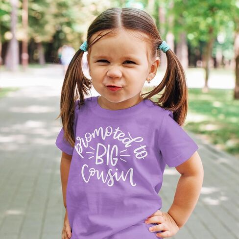 Promoted to Big Cousin T-Shirts for Toddler Girls Fun Family Outfits in Kuwait