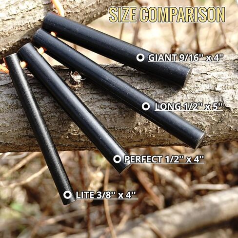 3/8 Inch Thick x 4 Inch Long Ferro Rods Ferrocerium Flint and Steel Magnesium Without Lanyard Hole for DIY Survival Bushcraft Caming Emergency Fire Starter Hiking Fishing (Pack of 5) in Kuwait