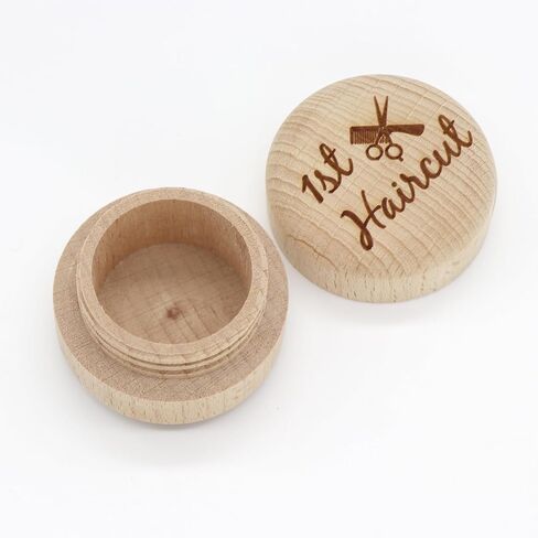 Custom Wooden First Haircut Curl Keepsake,Baby's First Curl Keepsake Box，My First Haircut Box (style 2) in Saudi Arabia