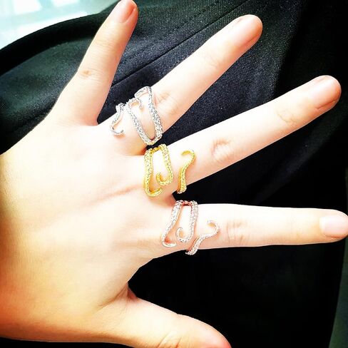 3 قطع من حلقة الحياكة القابلة للتعديل، ملحقات الحياكة، حلقة الأخطبوط للرجال والنساء، دليل خيوط التهاب المفاصل، حامل الإصبع، كشتبان الحياكة in Kuwait