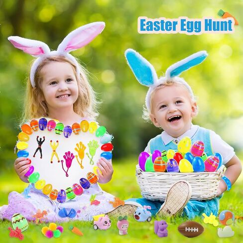 200 Pcs Prefilled Easter Eggs with Toys Inside,Easter Basket Stuffers Gifts in Surprise Eggs,Easter Toys Bulk,Easter Egg Hunt,Prizes Classroom Events,Easter Gifts Bulk,Eggs Fillers,Easte Party Favors in Saudi Arabia