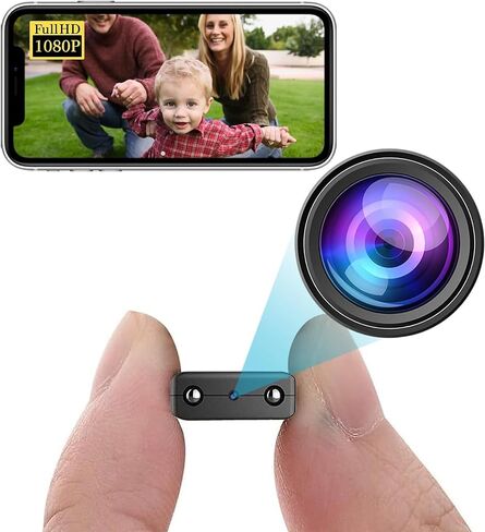 كاميرا Nanny Cam الخفية 1080P WiFi، كاميرا مراقبة في الوقت الحقيقي مع رؤية ليلية لكشف الحركة in Kuwait