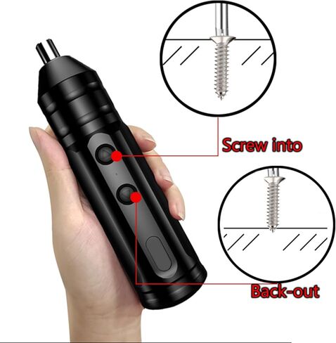 مجموعة مفك براغي لاسلكي، مفك براغي محمول 10 في 1، لقم من سبائك الصلب (تركيب سريع بزرين) مفك براغي كهربائي قابل لإعادة الشحن مع 10 أنواع رؤوس in Kuwait