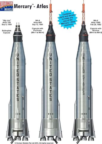 1/72nd Scale Mercury™-Atlas Plastic Model Kit in Saudi Arabia
