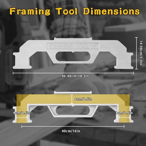 أدوات تأطير، أداة تخطيط مسمار رئيسية مقاس 16 بوصة في المركز، أداة تخطيط مسمار حائط ممتازة، أداة قياس دقيقة من الألومنيوم المصبوب بنسبة 100% للجدران والأسقف والأرضيات والسلالم in Kuwait