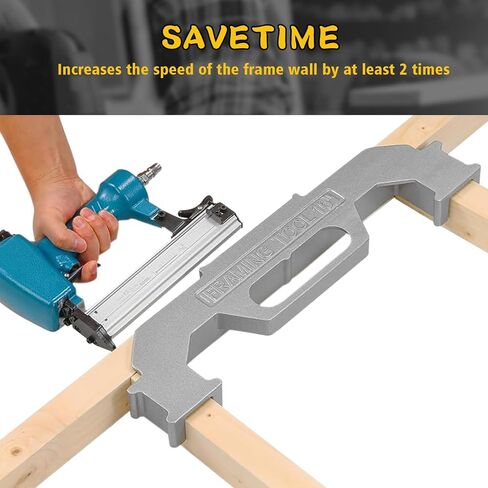 أدوات تأطير، أداة تخطيط مسمار رئيسية مقاس 16 بوصة في المركز، أداة تخطيط مسمار حائط ممتازة، أداة قياس دقيقة من الألومنيوم المصبوب بنسبة 100% للجدران والأسقف والأرضيات والسلالم in Kuwait