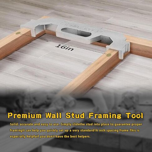 أدوات تأطير، أداة تخطيط مسمار رئيسية مقاس 16 بوصة في المركز، أداة تخطيط مسمار حائط ممتازة، أداة قياس دقيقة من الألومنيوم المصبوب بنسبة 100% للجدران والأسقف والأرضيات والسلالم in Kuwait