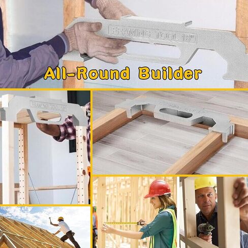 أدوات تأطير، أداة تخطيط مسمار رئيسية مقاس 16 بوصة في المركز، أداة تخطيط مسمار حائط ممتازة، أداة قياس دقيقة من الألومنيوم المصبوب بنسبة 100% للجدران والأسقف والأرضيات والسلالم in Kuwait