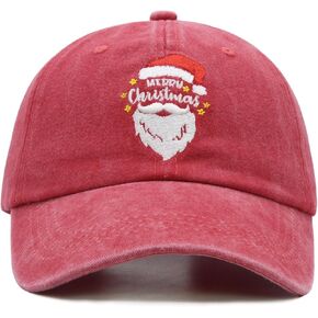 Christmas Hats for Adults with Gift Box, Adjustable Santa Baseball Cap, Embroidered Xmas Baseball Hat in Kuwait