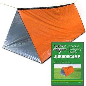 1 PCS Emergency Tent, Polyester Film Storm Shelter Survival Shelter for 2 Person Car Camping, Hiking & Outdoor Survival Kits (59 X 98.4 in)