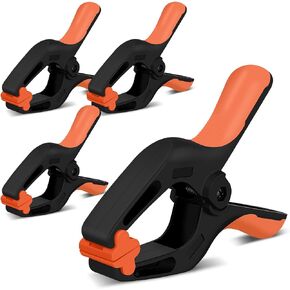 HORUSDY 8-Pack Spring Clamps Heavy Duty, 5-inch Large Plastic Clamps for Crafts with 2-3/8Inch Jaw Opening for DIY, Gluing, Clamping and Securing in Saudi Arabia