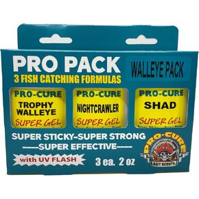 Pro Pack Walleye is The Perfect Scent kit to Catch More Walleye. 3 top Fishing scents to Help Attract More Walleye.