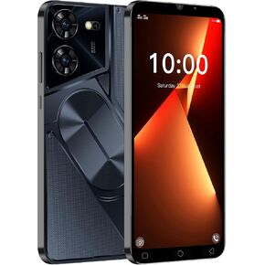 TryFirst Cheap Mobile Phones, 5.0 Inch 3G Smartphones, Dual SIM Dual Camera, Quad Core, 16GB ROM【Expandable up to 128GB】, Support GPS/WiFi/Bluetooth/FM, Face Unlocked (Pova5Pro-Silvery)
