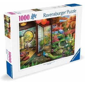 Ravensburger Japanese Garden Teahouse 1000 Piece Jigsaw Puzzle for Adults - 12000635 - Handcrafted Tooling, Made in Germany, Every Piece Fits Together Perfectly