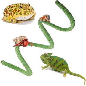 39.4 Inch Aquarium Hermit Crab Climbing Toys,Jungle Vines for Reptiles,Terrarium Accessories for Lizards, Geckos, Snakes,Frogs,Snail & Squirrel Jungle Climber Habitat Decor