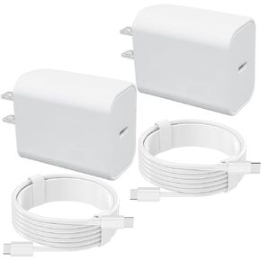 Charger for iPhone 15 Fast Charging 2pack 20w USB C Charger Block with 6ft USB C to C Cable Fast Charger Cord for iPhone15 Plus/15 Pro/iPad Pro/Air/AirPods Pro Galaxy Android Phone