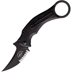 Bastinelli Creations Mako Linerlock with Serrations.