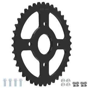 420 Chain Sprocket Mini Bike Sprocket 40 Tooth 40mm Bore for CT200U BT200X CT200U-EX KT196 Coleman Baja Warrior Massimo MB165 MB200 Predator 212cc 200cc 196cc 6.5hp Engine Powersports Parts