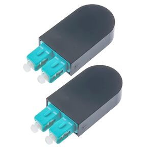 2pcs SC/UPC Multimode Loopback Adapter, Duplex OM3 50/125 Fiber Optic Cable Test Plug