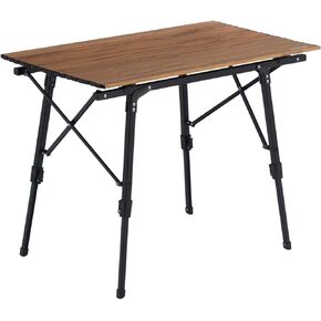 Naturehike MW03 Portable Camping Table with Adjustable Legs, Lightweight Aluminum Folding Beach Table with Carry Bag for Outdoor Cooking Picnic Beach Backyards BBQ Party