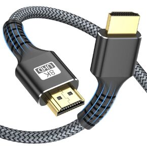 4k Hdmi Cable 75ft Ultra High Speed HDMI 2.0 Cable 4K@60HZ 3D ARC Gold Plated Connector Ethernet Audio Video Return HDMI Cord for UHD TV Monitor Laptop Xbox PS4/PS5 Roku TV ect.(Silvery)
