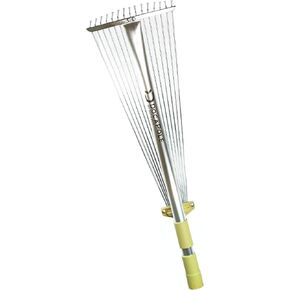 DOCAZOO - DocaPole Roof and Yard Rake Extension Pole - Adjustable, Telescopic, Clean Leaves, Sticks and Debris - 6 to 24 Foot