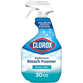 Clorox Disinfecting Bathroom Foamer with Bleach Original, Bathroom Spray, Cleaning Spray Bottle, 30 Ounces - Package May Vary