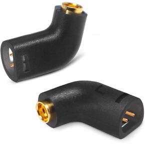 محول كابل okcsc MMCX MMCX أنثى لسماعات SENNHEISER IE80i IE8i IE80 IE8 IE80S سماعة أذن 2 دبوس ذكر جانبي لكابل MMCX للتوصيل مع محول سماعة SENNHEISER باللون الأسود