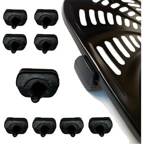 8PCS Air Fryer Rubber Feet for Gourmia Air Fryers, Premium Food Grade Air Fryer Silicone Rubber Bumpers Tabs Tips legs Attachments Stops for Gourmia Air Fryer Tray, High Temperature Resistant