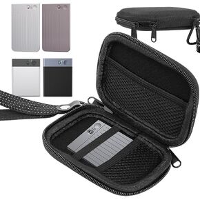 AI Voice Recorder Carrying Case,EVA Hard Storage Case Cover for Digital Voice Recorders,Portable Protective Organizer Bag (Black)
