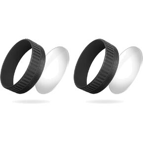 TruGlo TG70A 2X 0.5 Range Rover Bowhunting Optical Grade Polymer Diopter Sight Lens Kit with Anti Reflective Coating and 1.87 Inch Diameter (2 Pack)